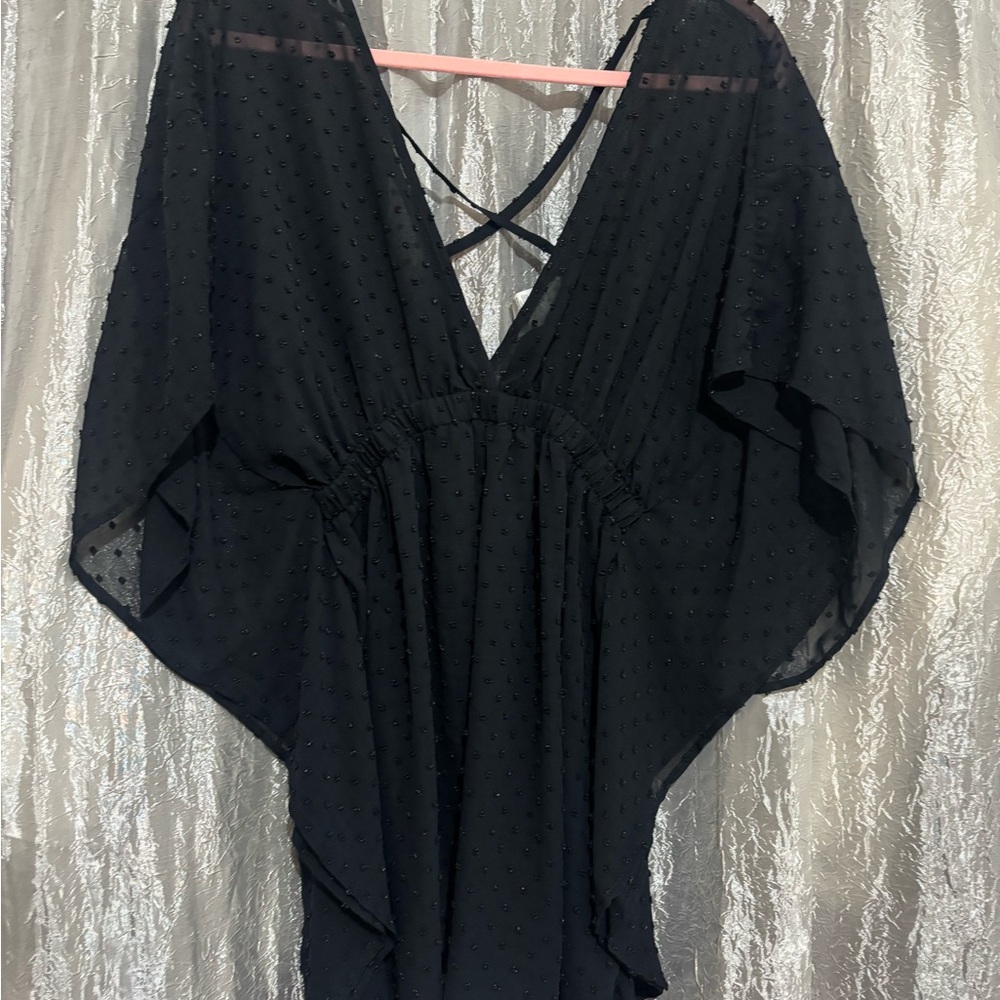 Elegant Black Sheer Dress